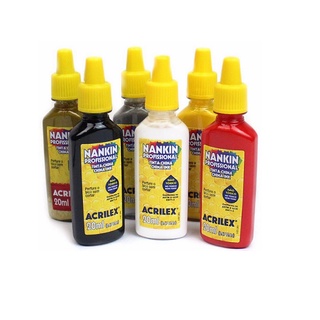 Kit 3 Tinta Nankin Profissional para Contornos 20ml Acrilex