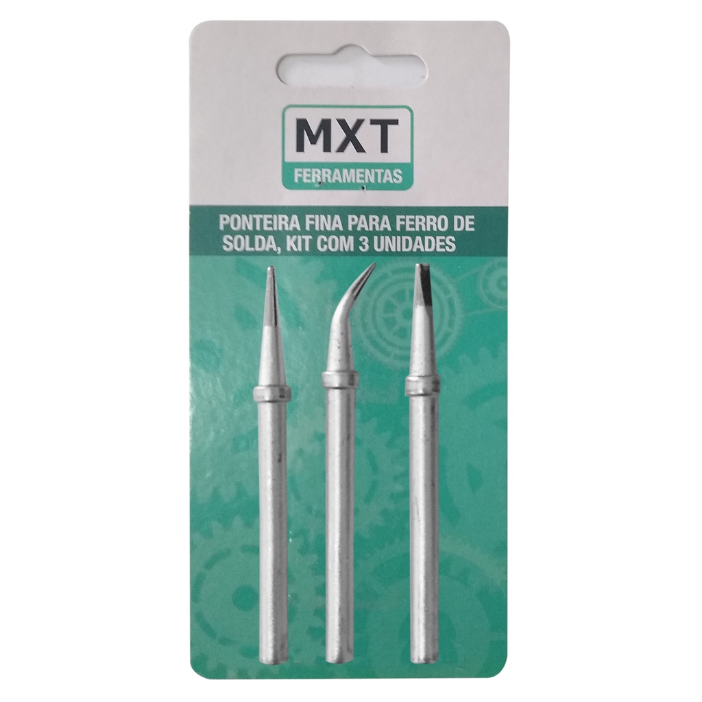 Ponteira fina para ferro de solda (pacote com 3 unidades) em Oferta na Shopee