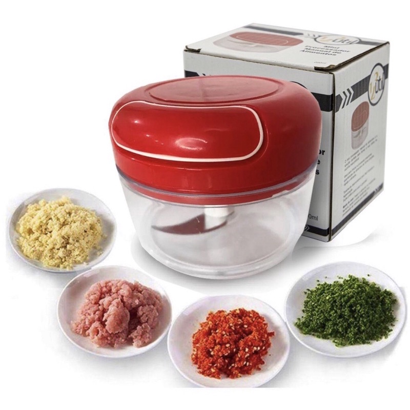 Mini Processador Triturador De Alimentos Manual