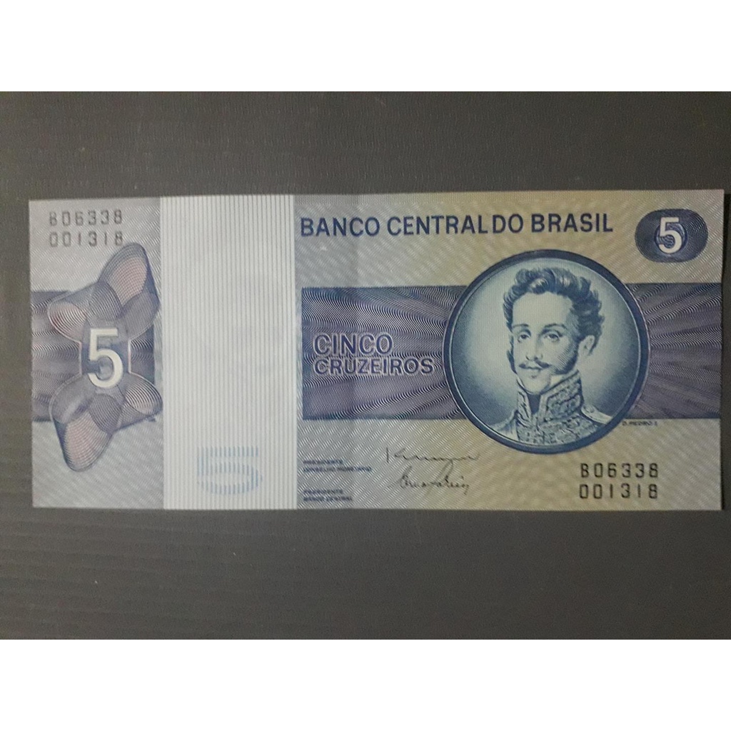 CÉDULAS BRASILEIRAS - 5 CRUZEIROS DOM PEDRO I 2EDIÇÃO [Karlos Heinz Rischbieter]