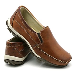 Sapatilha Mocassim Masculina Toda em Couro em Oferta na Shopee