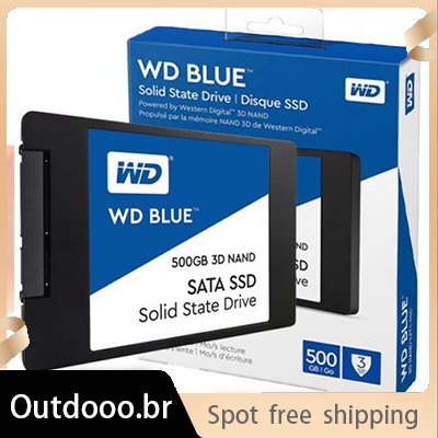 (100 % Original SSD) Western Digital WD Blue 500 GB 1 TB Unidade Interna De Estado Sólido 2,5 Polegadas Para Computador Desktop , SATA 3