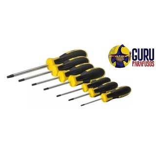 Chave Torx Com Cabo Emborrachado Eda - T15 - T20 - T25 - T30 - T40