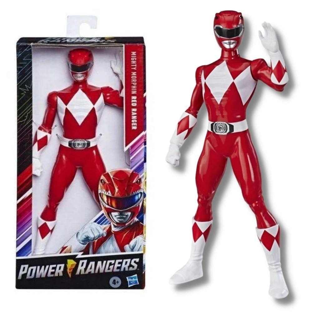 Boneco Power Rangers 25cm Ranger Vermelho Hasbro | Shopee Brasil