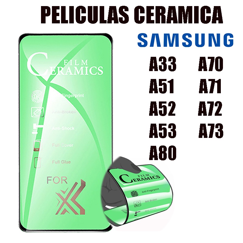 Pelicula Ceramica 3D MOLE P/ SAMSUNG A33/A51/A52/A53/A80/A70/A71/A72/A73  Protetor de Tela