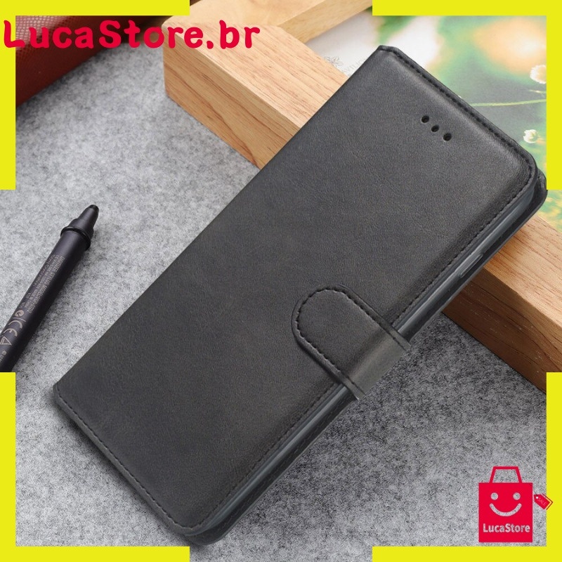 Capa Carteira Couro Samsung Galaxy M23 5G / M33 5G / M53 5G Capinha Flip Cover em Oferta na Shopee