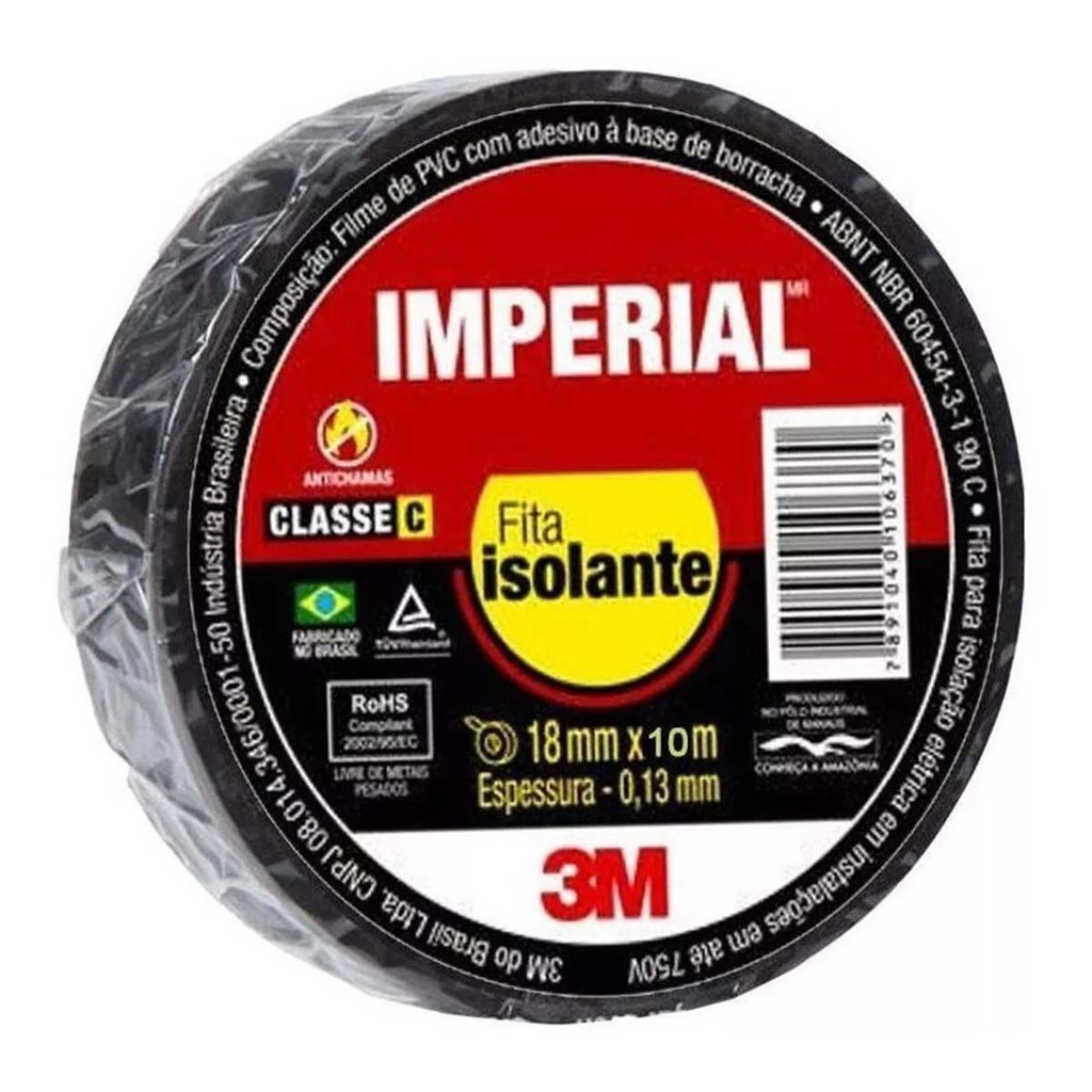 Fita Isolante 3m Imperial 18mm X 10mts