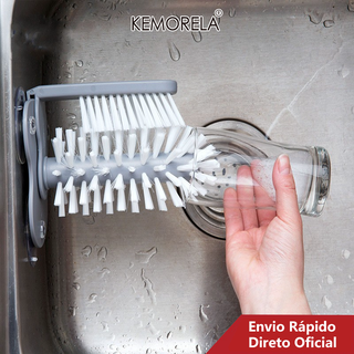 Parede De Sucção Criativa Escova Preguiçosa Lavagem De Louça 2 Em 1 De Cozinha Escritório Home Vidro Limpa Rotativa Chá 2 1