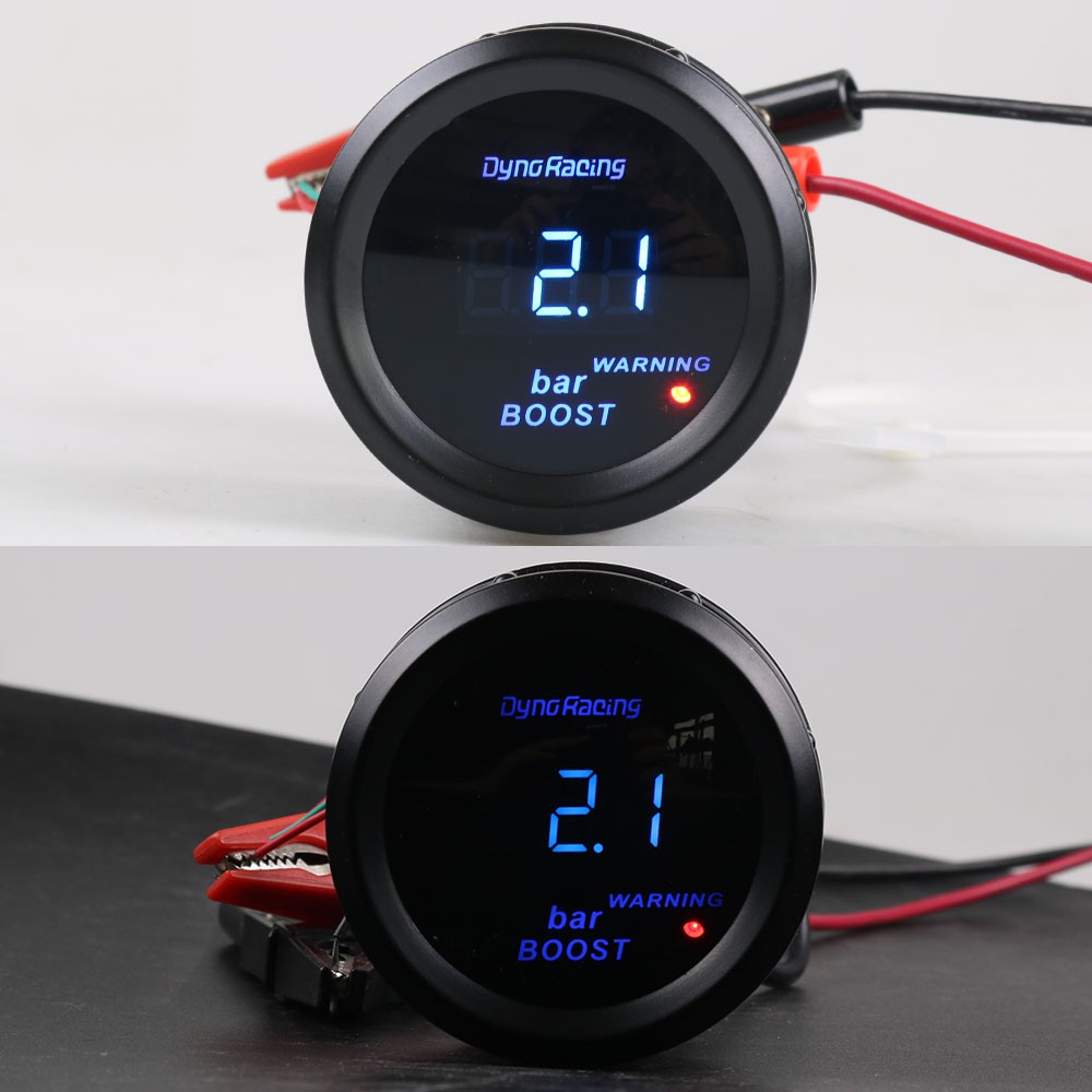 Dynoracing 2inch 52MM Digital Turbo Boost gauge BAR Type Blue Led Turbo  Boost Meter With Sensor | Shopee Brasil