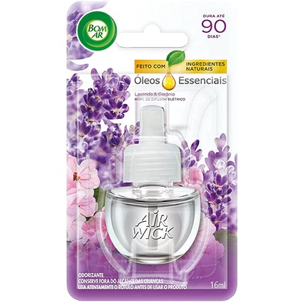 Bom Ar Eletrico Liq Lavanda E Geranio Refil 16ml