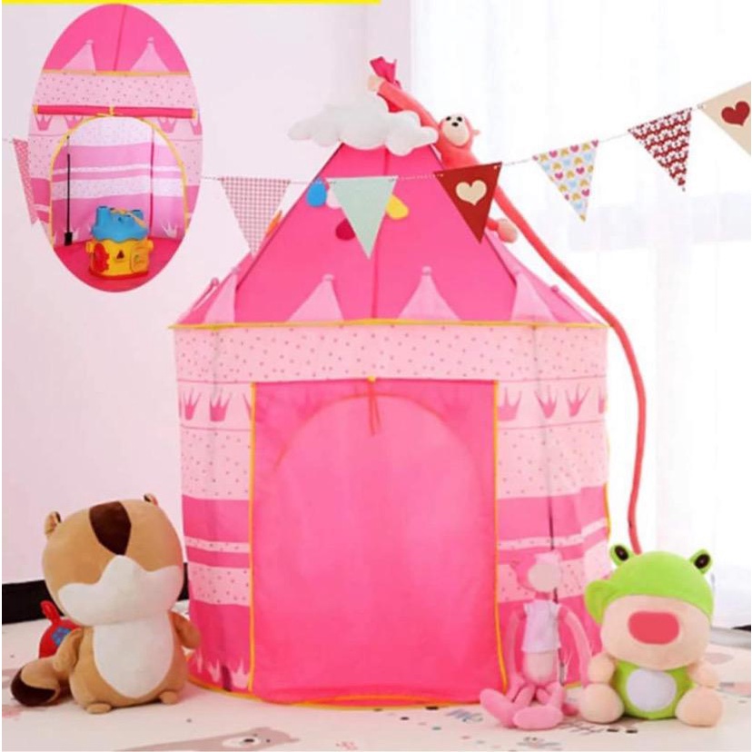 Barraca Toca Infantil Dobrável Tenda Castelinho Das Princesas E Príncipes