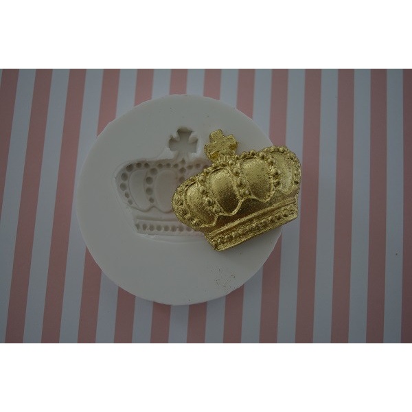 Molde de Silicone Coroa Aplique Princess cod-M022 - Cris Artesdecor
