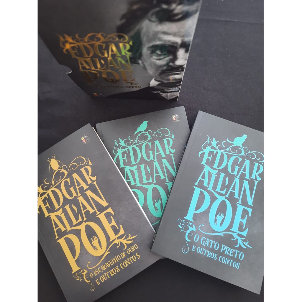 Box Edgar Allan Poe Grandes Obras O Corvo O Gato Preto E O