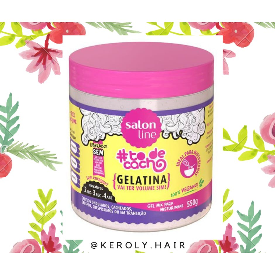 Gelatina Salon Line To De Cacho 550g Sem Sulfato Shopee Brasil