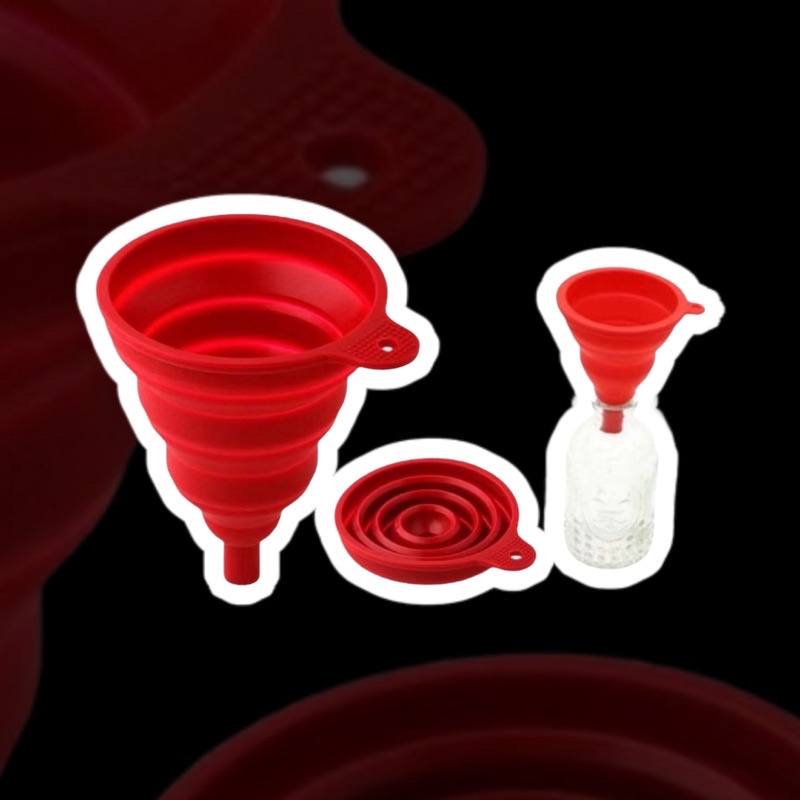 Funil Retrátil Silicone Dobrável Cozinha Utilidades/Mini Funil Retrátil / Ferramenta De Cozinha Para Óleo Líquido Perfume Óleo Líquido -Envio Rapido