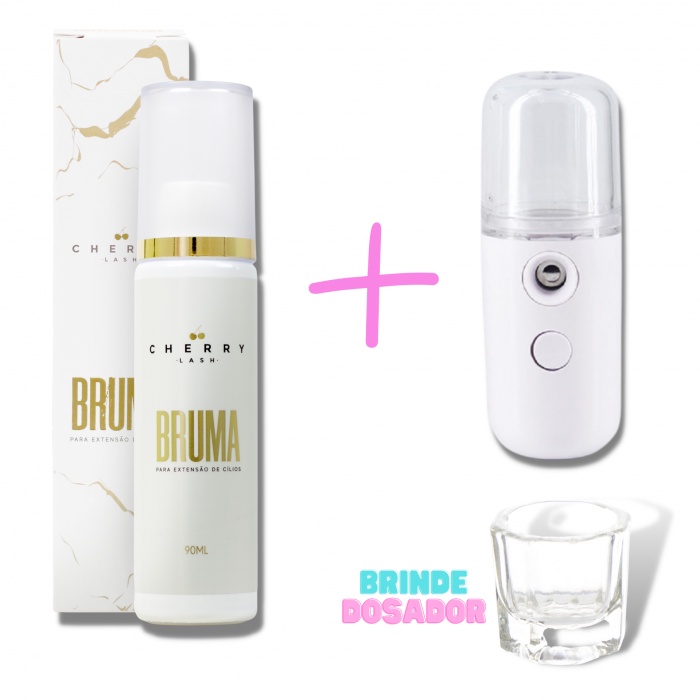 Bruma Cherry Lash Profissional Para Extensão De Cílios e Nano Mister com Dosador Bruma Cherry Lash Profissional Para Extensão De Cílios e Nano Mister com Dosador
