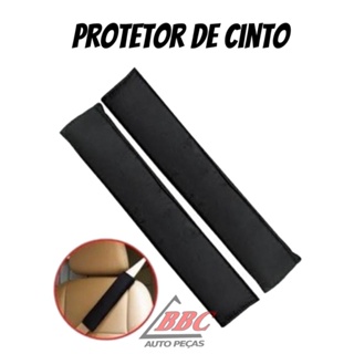 Protetor de Cinto de Segurança Adulto Preto - (o Par) em Oferta na Shopee