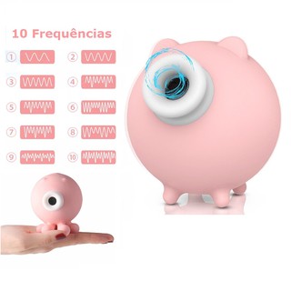Sugador Estimulador De Clitoris e Mamilos Discreto Silencioso Piggy S-hande