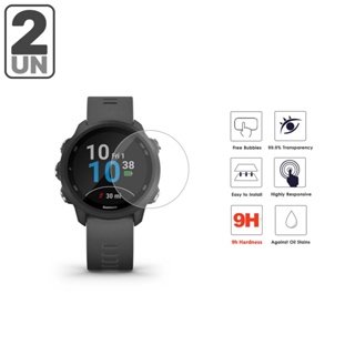 Kit 2x Películas protetoras de vidro para Garmin Forerunner 245 ou 245 Music em Oferta na Shopee