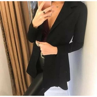 Max Blazer Sobretudo Feminino Acinturado Neoprene Social Roupas Femininas novo inverno