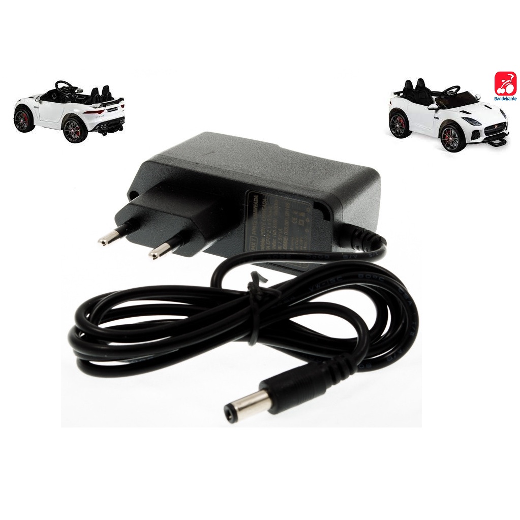 Carregador Para Jaguar 12v Carro Elétrico Da Brinq. Bandeirante
