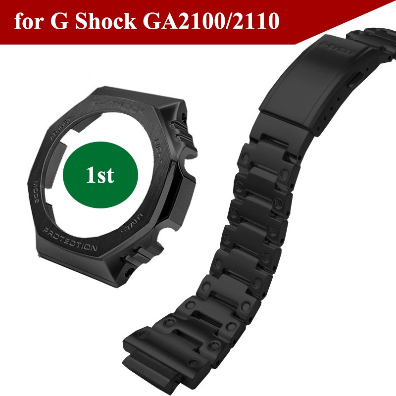 Pulseira De Relógio E Reequipamento De Caixa Para Casio G Shock GA-2100 Moldura Capa-2110 Cinto De Aço Metálico Inoxidáv