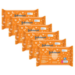 Kit com 6 Toalhas Umedecidas Johnson's Baby Limpeza e Suavidade 44un cada em Oferta na Shopee