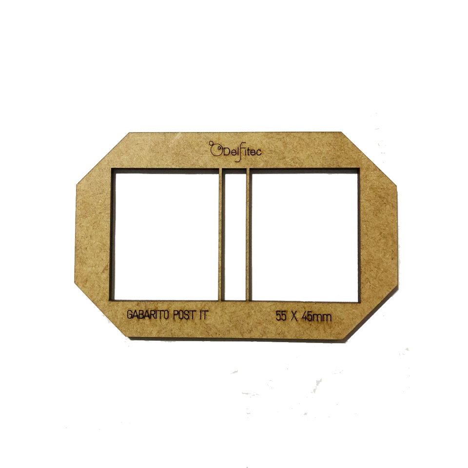 Gabarito Para Criação de Chaveiro Post It MDF 55 x 45mm