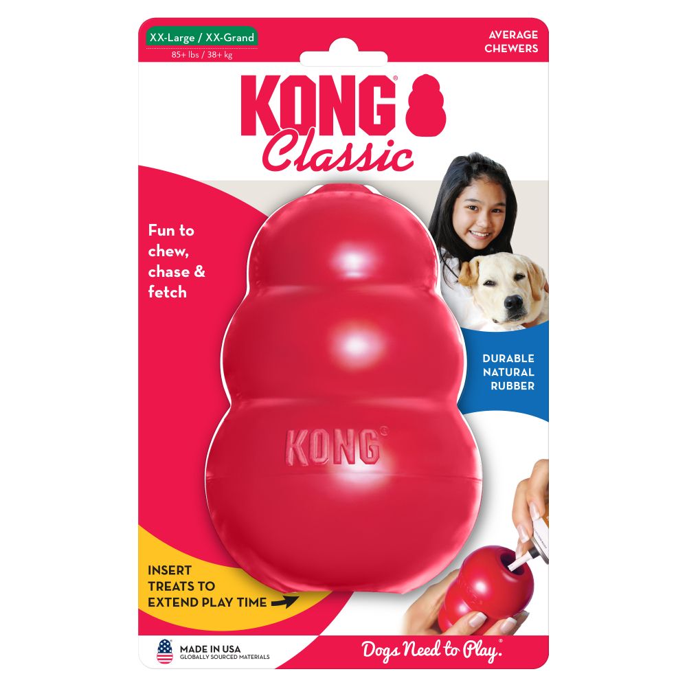 BRINQUEDO KONG RECHEAVEL CLASSIC EXTRA EXTRA GRANDE P/ CÃES
