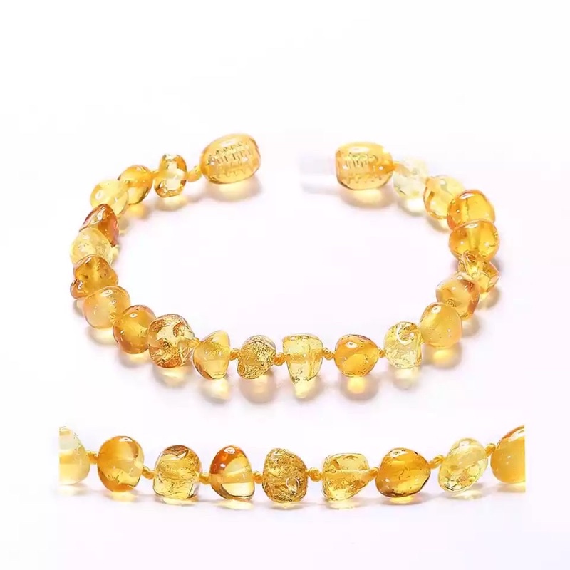 Pulseira De Âmbar bebê  - Original Certificado em Oferta na Shopee