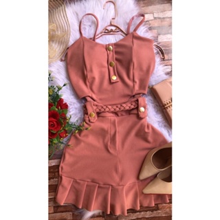 Macaquinho Macacão Feminino Curto em Oferta na Shopee