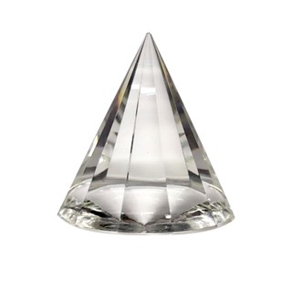 Pirâmide De Cristal 6cm Decoração Transparente Meditação em Oferta na Shopee