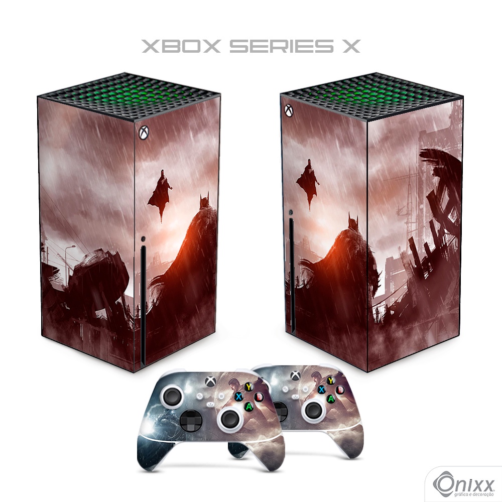 Skin XBOX Series X Adesiva Batman Vs Superman