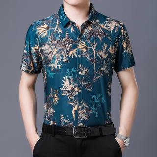 camisa social masculina manga curta florida