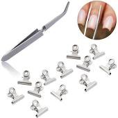 Kit Pinça Unha Especial Curvatura C + 12 Presilhas 22mm