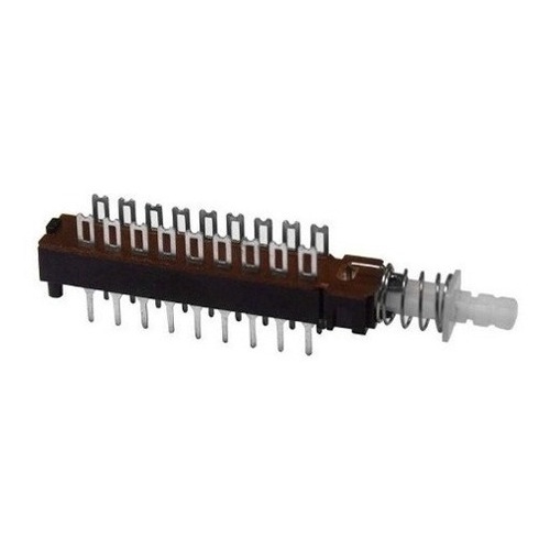 Kit 10 Peças - Chave Tecla 18 Terminais Com Trava Kzj-2x6