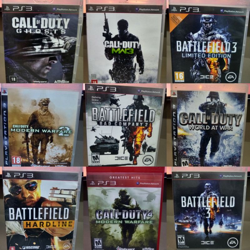 PS3 CAIl OF DUTY.BATTLEFIELD .グラセフV