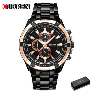 Curren Relógio De Pulso Masculino De Quartzo Analógico Esportivo Em Aço Inoxidável 8023s em Oferta na Shopee