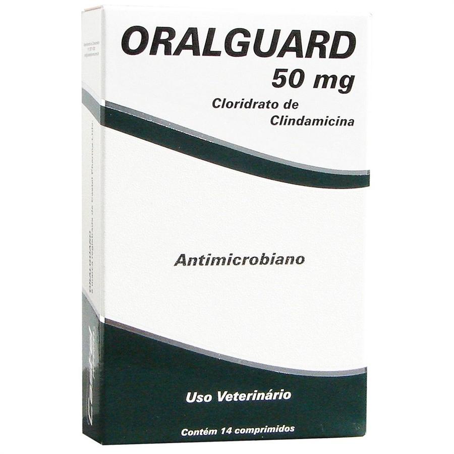 Antimicrobiano Oralguard 50mg com 14 Comprimidos em Oferta na Shopee