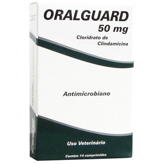Antimicrobiano Oralguard 50mg com 14 Comprimidos em Oferta na Shopee