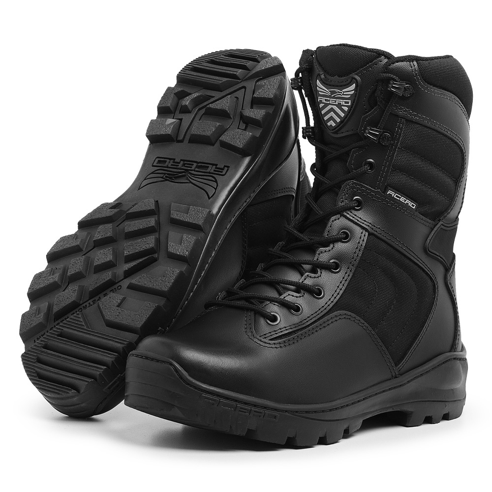 Coturno Militar Tático Airsoft Acero Botas Extreme Couro