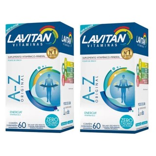 Kit com 2 Lavitan A-z Cimed Com 60 Comprimidos