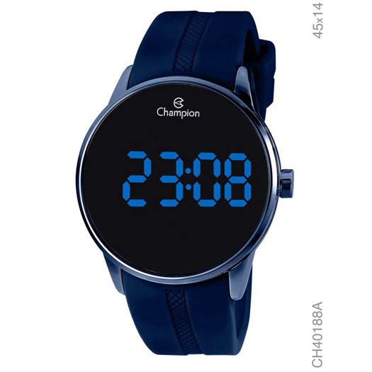 Relógio Champion Masculino Digital Azul CH40188A Relogio Masculino Original Com 