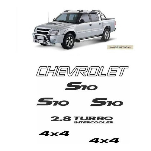Kit Adesivos  S10  4x4 2.8 Turbo Intercooler + Faixa -