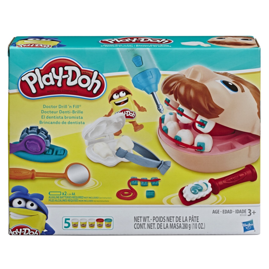 Massinha Play Doh Brincando De Dentista - Hasbro F1259