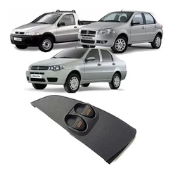Botão Vidro Elétrico Duplo P/ Palio/strada/siena 2001/2002