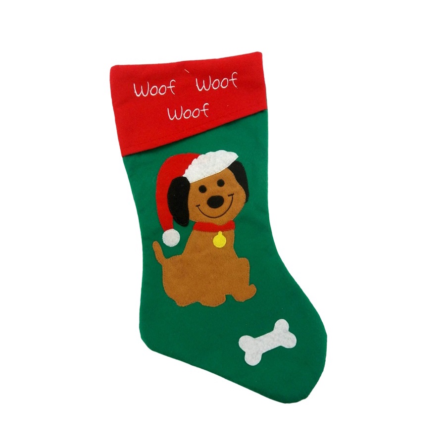 Meia Bota Natal Pet Cachorro Gorrinho 46cm - Yangzi