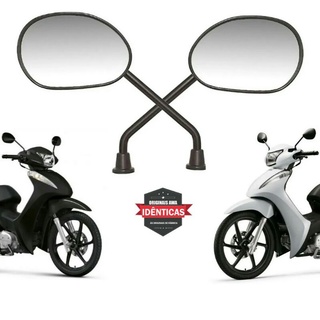 Par De Espelhos Retrovisores Biz 125 Pop Nxr Bros Modelo Original