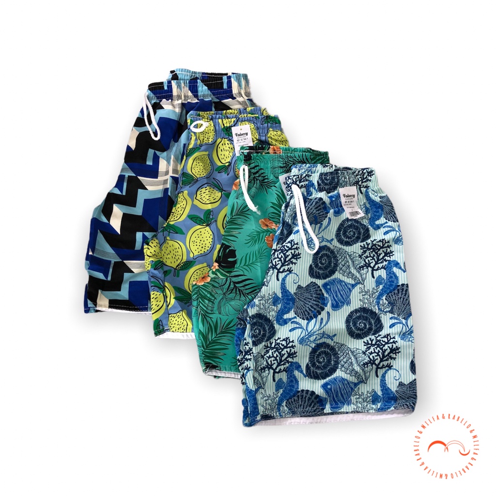 Bermuda juvenil tactel - Kit com 4 shorts masculino infantil, moda verão, short de banho, bermuda de praia