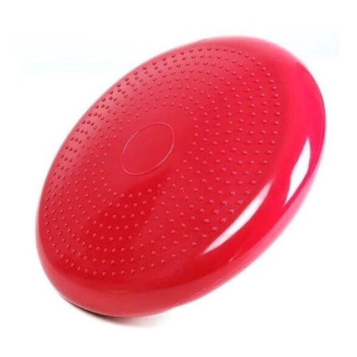 Disco De Equilíbrio Vermelho Balance Cushion Inflável Almofada 33cm